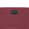 vidaXL Elektrické polohovací křeslo vínové textil