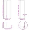 vidaXL Nohy barového stolu ve tvaru T, 2 ks, antracitové, 50 x 35 x (110-111) cm, ocel