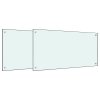 vidaXL Kuchyňské panely 2 ks bílé 80 x 60 cm tvrzené sklo