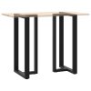 vidaXL Nohy barového stolu ve tvaru T, 2 ks, černé, 60 x 35 x (110-111) cm, ocel