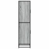 vidaXL Skříň highboard šedá sonoma 35,5x35x139 cm kompozit a kov