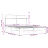 vidaXL Rám postele bez matrace 150x200 cm hnědý dub kompozitní dřevo