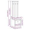 vidaXL Předsíňová skříň s háčky "BODO" šedý 50x40x157 cm