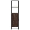 vidaXL Skříň highboard hnědý dub 68x35x139cm kompozitní dřevo a kov