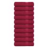 vidaXL Ručníky FROGN 10 ks bordó 100x150 cm 360 g/m²
