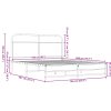 vidaXL Rám postele bez matrace 150x200 cm hnědý dub kompozitní dřevo