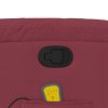 vidaXL Zvedací masážní polohovací křeslo vínové textil