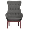 vidaXL Relaxační židle tmavě šedá textil
