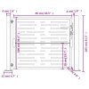 vidaXL Zahradní branka 100 x 100 cm z cortenové oceli, čtvercový design