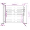 vidaXL Zahradní branka 100 x 75 cm z cortenové oceli, čtvercový design