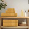 vidaXL Koupelových osušek 10 ks zlaté 100x150 cm 360 g/m² 100% bavlna