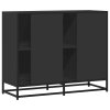 vidaXL Příborník černý 92 x 35 x 76 cm kompozitní dřevo