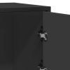 vidaXL Příborník černý 68 x 35 x 76 cm kompozitní dřevo