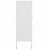 vidaXL Zásuvková skříň bílá 80 x 35 x 101,5 cm ocel