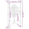 vidaXL Zahradní branka 105 x 205 cm z cortenové oceli, design stromu