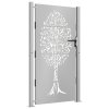 vidaXL Zahradní branka 100 x 200 cm z cortenové oceli, design stromu