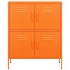 vidaXL Úložná skříň oranžová 80 x 35 x 101,5 cm ocel
