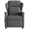 vidaXL Masážní křeslo s polohovacím mechanismem, tmavě šedé, látkové