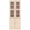 vidaXL Prosklená vitrína ALTA 77 x 35 x 186,5 cm masivní borové dřevo