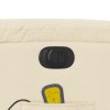 vidaXL Elektrické masážní polohovací křeslo krémové textil