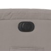 vidaXL Elektrické zvedací polohovací křeslo taupe textil
