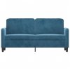 vidaXL 2místná pohovka modrá 140 cm samet