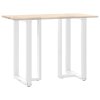 vidaXL Nohy barového stolu ve tvaru T, 2 ks, bílé, 60 x 35 x (100-101) cm, ocel