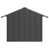 vidaXL Psí bouda se střechou černá 85x107x81 cm pozinkovaná ocel