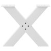 vidaXL Nohy konferenčního stolku ve tvaru X, 2 ks, bílé, 60 x (42-43) cm, ocel