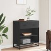 vidaXL Příborník černý 68 x 35 x 76 cm kompozitní dřevo