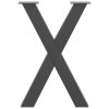 vidaXL Nohy k jídelnímu stolu ve tvaru X, 2 ks, antracitové, 50 x (72-73) cm, ocel