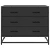 vidaXL Komoda se zásuvkami černá 70x41x56 cm kompozitní dřevo