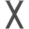 vidaXL Nohy k jídelnímu stolu ve tvaru X, 2 ks, antracitové, 60 x (72-73) cm, ocel