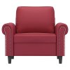vidaXL Křeslo vínové 60 cm umělá kůže