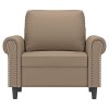 vidaXL Křeslo cappuccino 60 cm umělá kůže