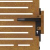vidaXL Zahradní branka 85 x 175 cm z corten oceli, čtvercový design