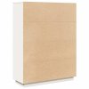 vidaXL Skříň highboard bílá 89x34x116,5 cm masivní borové dřevo