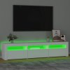 vidaXL TV skříňka s LED osvětlením bílá 180 x 35 x 40 cm