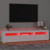 vidaXL TV skříňka s LED osvětlením bílá 180 x 35 x 40 cm