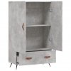 vidaXL Skříň highboard betonově šedá 69,5x31x115 cm kompozitní dřevo