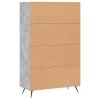 vidaXL Skříň highboard betonově šedá 69,5x31x115 cm kompozitní dřevo