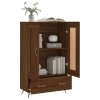 vidaXL Skříň highboard hnědý dub 69,5 x 31 x 115 cm kompozitní dřevo