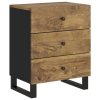 vidaXL Noční stolek 50x33x62 cm masivní mangovník a kompozitní dřevo