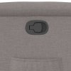 vidaXL Polohovací křeslo taupe textil