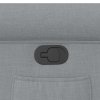 vidaXL Polohovací křeslo světle šedé textil