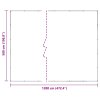 vidaXL Čirá plachta s oky 5x12 m PVC