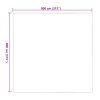 vidaXL Čirá plachta s oky 8x8 m PVC