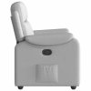vidaXL Polohovací křeslo obláčkově šedá textil