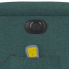 vidaXL Elektrické masážní polohovací křeslo tmavě zelené textil