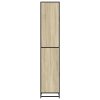 vidaXL Koupelnová skříňka dub sonoma 35x37,5x188,5 cm kompozit a kov